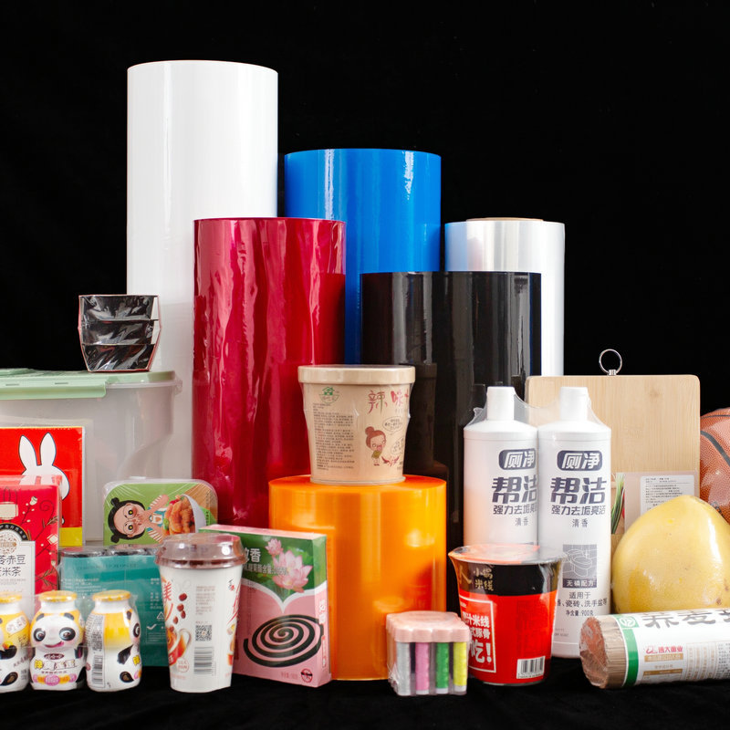 灰色橙色蓝色POF彩色收缩膜